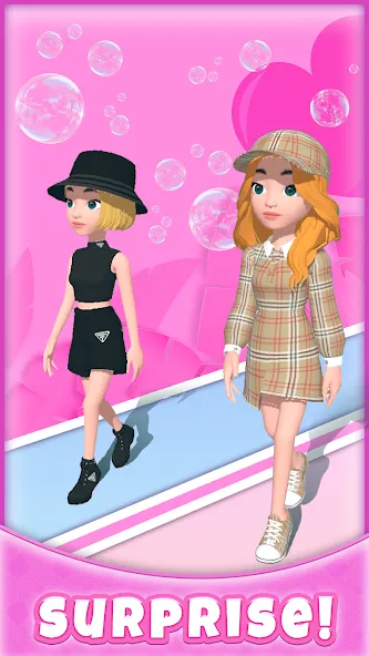 Catwalk Battle - Dress up! (Кэтволк Баттл) [МОД Много денег] APK Android Screenshot 1