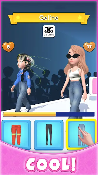 Catwalk Battle - Dress up! (Кэтволк Баттл) [МОД Много денег] APK Android Screenshot 5