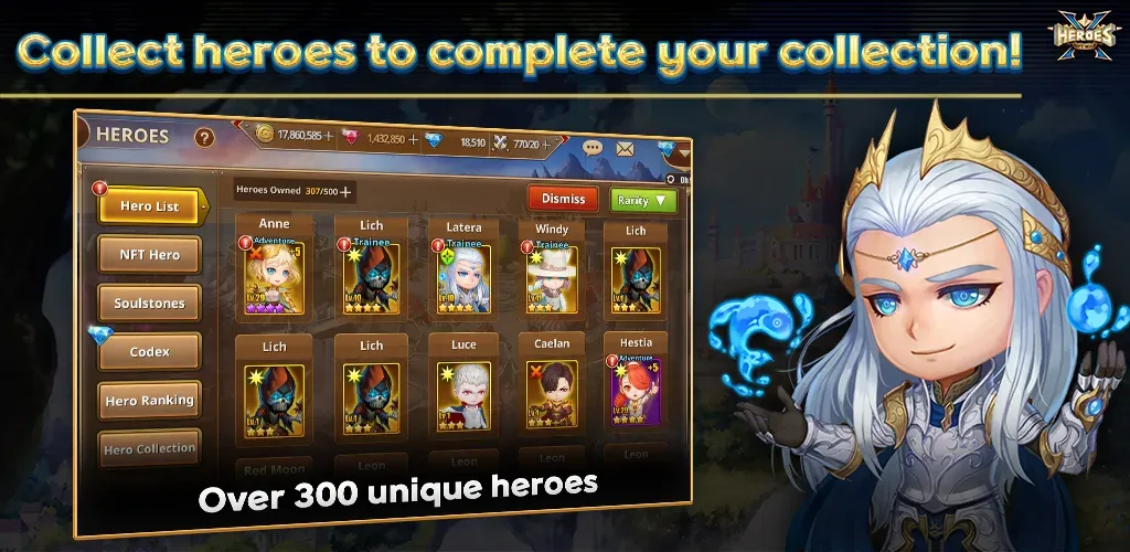 X Heroes: NFT War (Икс Хероес) [МОД Много денег] APK Android Screenshot 2