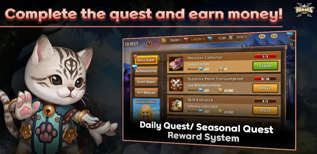 X Heroes: NFT War (Икс Хероес) [МОД Много денег] APK Android Screenshot 5