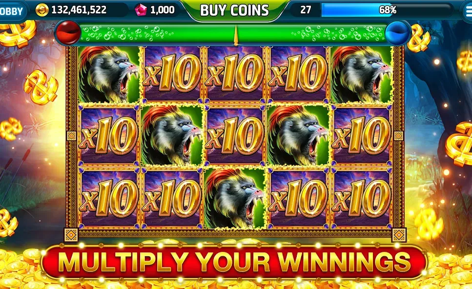 Ape Slots: Vegas Casino Deluxe [МОД Все открыто] APK Android Screenshot 4