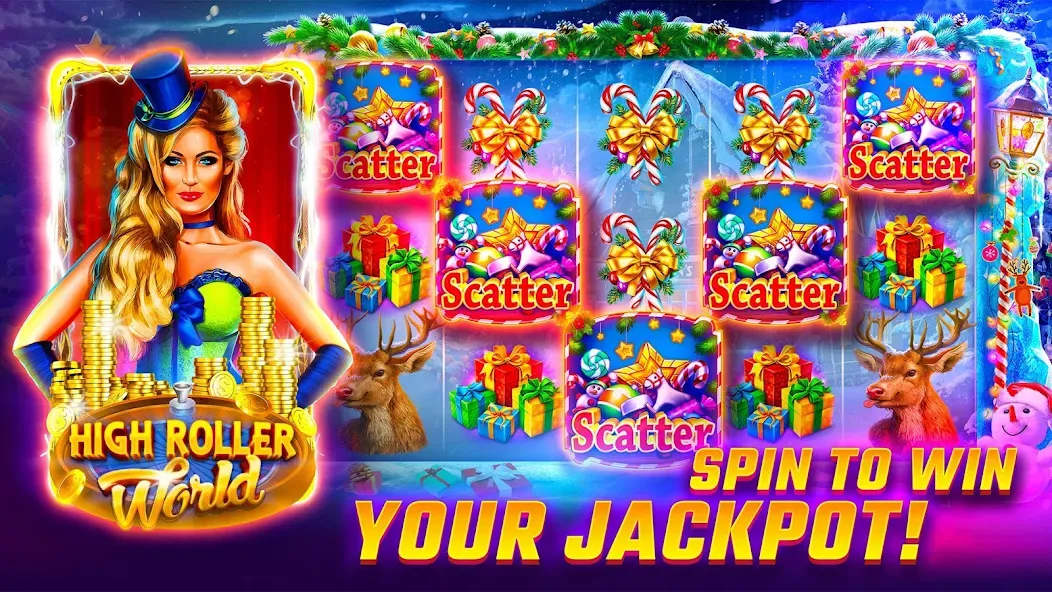 Slots WOW Casino Slot Machine (Слотс ВОУ) [МОД Premium] APK Android Screenshot 1