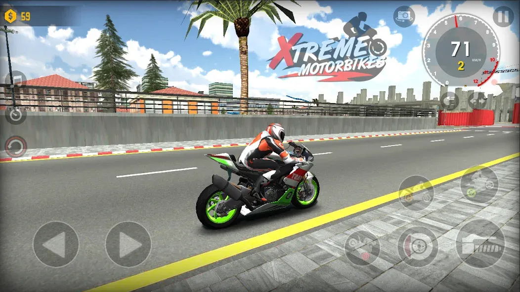 Xtreme Motorbikes (Экстрим моторбайкс) [МОД Бесконечные монеты] APK Android Screenshot 2