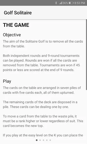 Golf Solitaire (Гольф солитер) [МОД Mega Pack] APK Android Screenshot 4