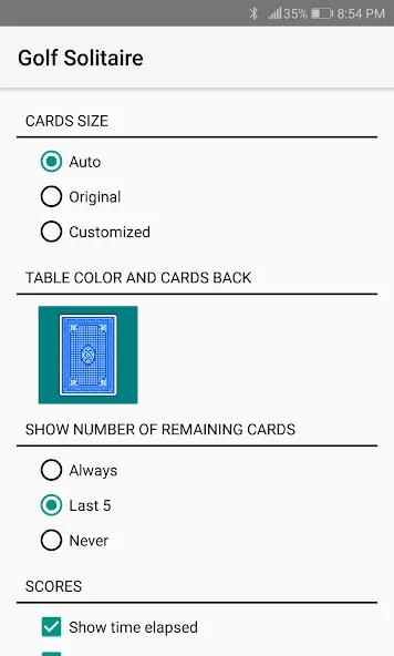 Golf Solitaire (Гольф солитер) [МОД Mega Pack] APK Android Screenshot 5