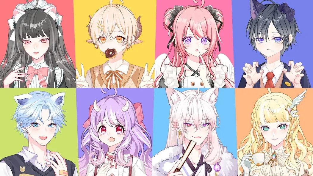 Anime Avatar Maker 2 (Аниме Аватар Мейкер 2) [МОД Много денег] APK Android Screenshot 1