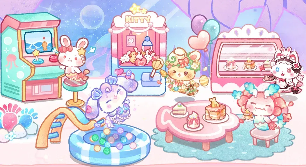 Lovely Cat:Mercat Castle (Лавли Кэт Мермейд Касл) [МОД Unlocked] APK Android Screenshot 1