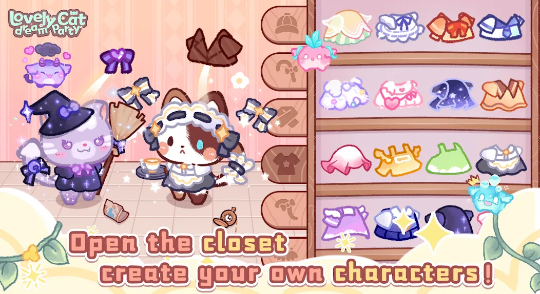 Lovely cat dream party (Лавли кэт дрим пати) [МОД Premium] APK Android Screenshot 1