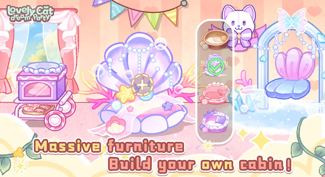 Lovely cat dream party (Лавли кэт дрим пати) [МОД Premium] APK Android Screenshot 3