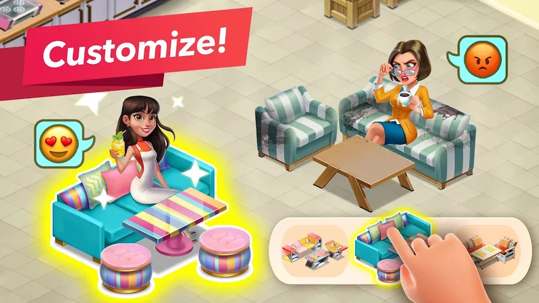 My Cafe — Restaurant Game [МОД Меню] APK Android Screenshot 4