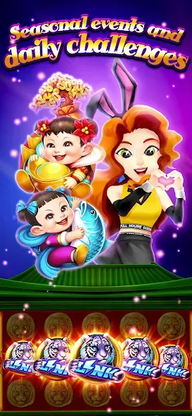 Full House Casino - Slots Game (Фулл Хаус Казино) [МОД Меню] APK Android Screenshot 5