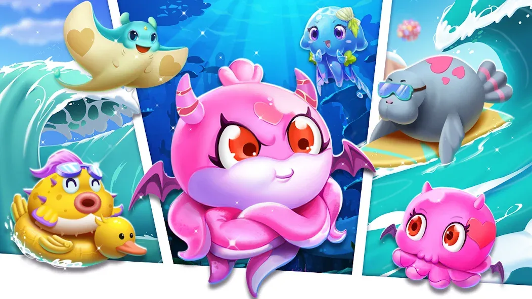 Merge Seatopia:Merge 3 Puzzles [МОД Меню] APK Android Screenshot 2