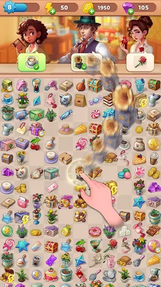 Grand Inn Story (Мердж Лав) [МОД Много денег] APK Android Screenshot 3