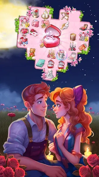 Grand Inn Story (Мердж Лав) [МОД Много денег] APK Android Screenshot 4