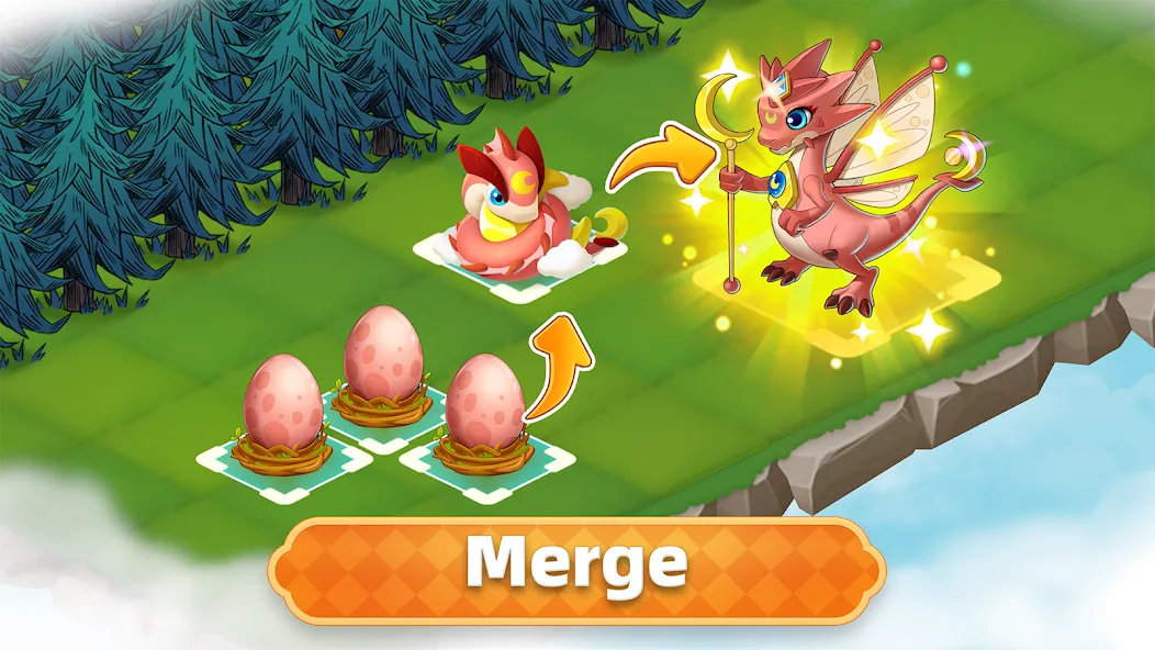 Merge Legends: Dragon Island (Мердж Легендс) [МОД Mega Pack] APK Android Screenshot 1