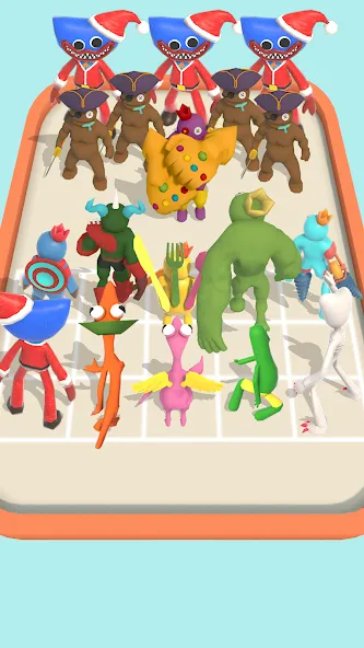 Merge Monster Squad (Мердж Рейнбоу) [МОД Unlocked] APK Android Screenshot 1