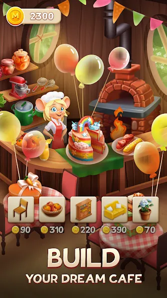 Merge Inn - Cafe Merge Game (Мердж Инн) [МОД Mega Pack] APK Android Screenshot 1