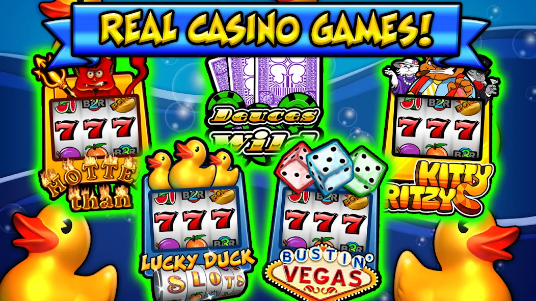 Lucky Duck Slots (Лаки Дак Слотс) [МОД Бесконечные монеты] APK Android Screenshot 1