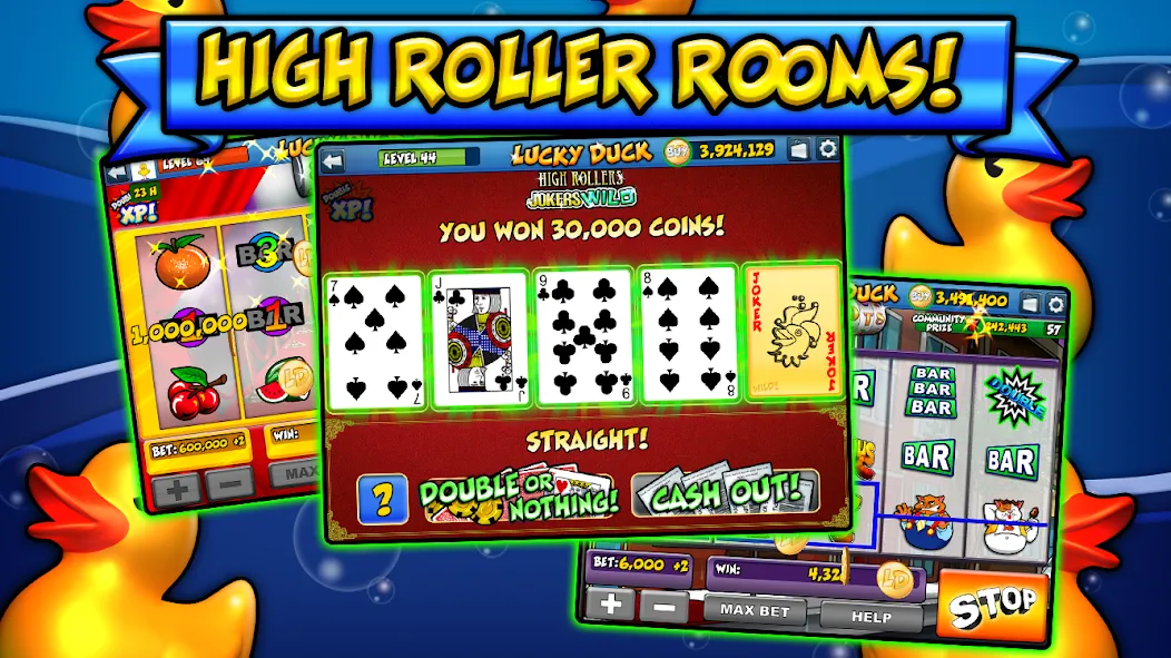 Lucky Duck Slots (Лаки Дак Слотс) [МОД Бесконечные монеты] APK Android Screenshot 5