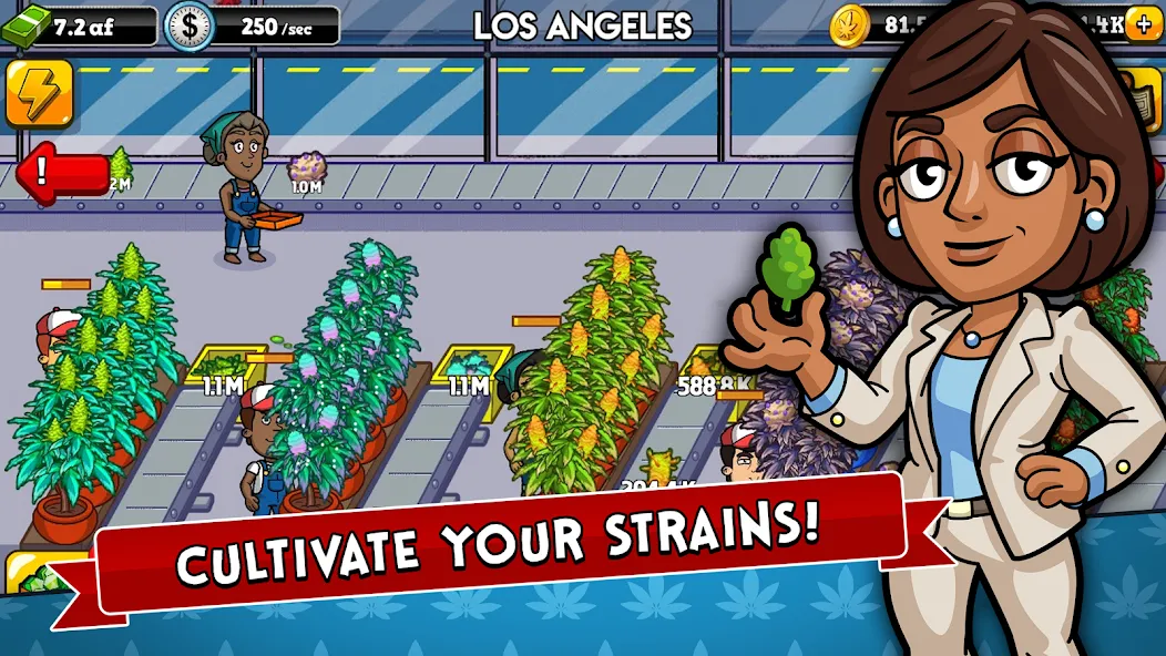 Weed Inc: Idle Tycoon (Уид Инк) [МОД Все открыто] APK Android Screenshot 1