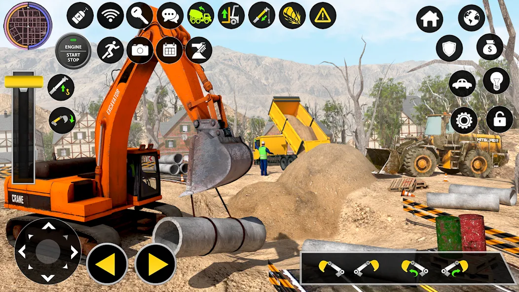 Construction Excavator Game 3D [МОД Бесконечные монеты] APK Android Screenshot 1