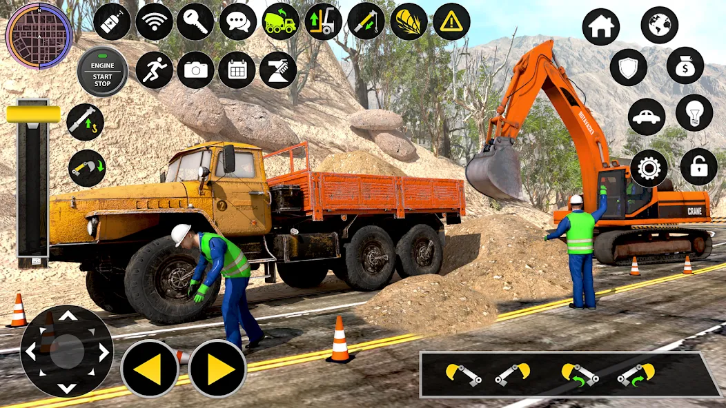 Construction Excavator Game 3D [МОД Бесконечные монеты] APK Android Screenshot 2