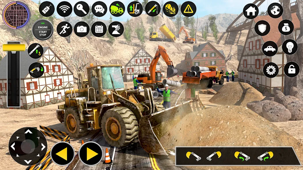 Construction Excavator Game 3D [МОД Бесконечные монеты] APK Android Screenshot 3