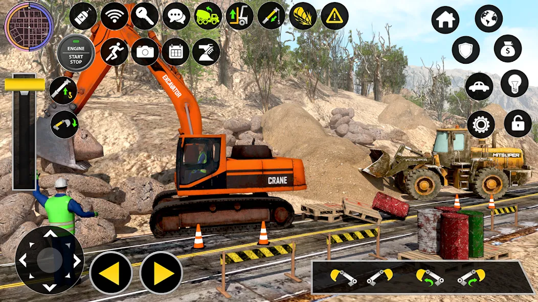 Construction Excavator Game 3D [МОД Бесконечные монеты] APK Android Screenshot 4