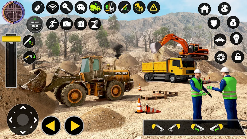 Construction Excavator Game 3D [МОД Бесконечные монеты] APK Android Screenshot 5