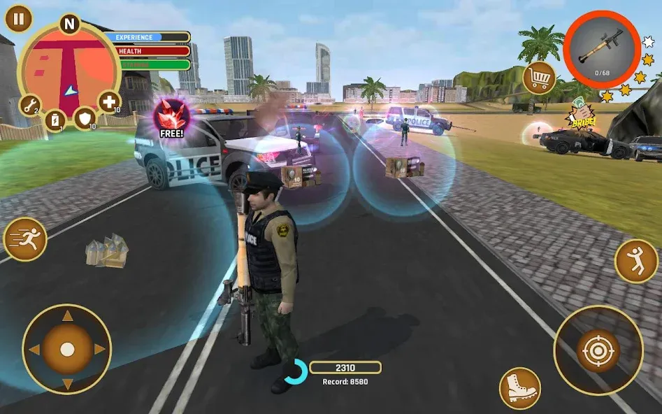 Miami Crime Police (Майами Крайм Полис) [МОД Unlocked] APK Android Screenshot 2