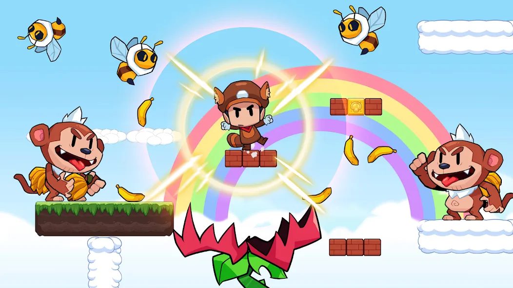 Super Meno - Jungle Platform (упер Мено) [МОД Меню] APK Android Screenshot 2