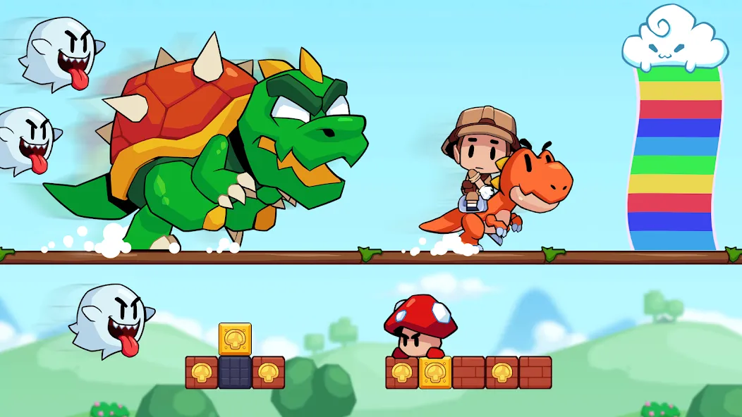 Super Meno - Jungle Platform (упер Мено) [МОД Меню] APK Android Screenshot 4