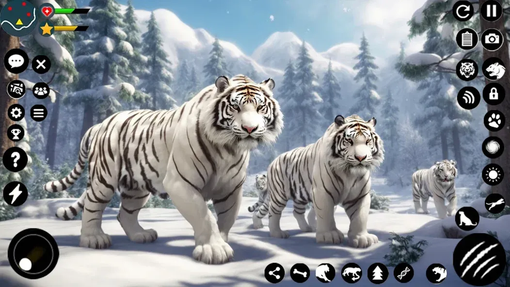 Arctic White Tiger Family Sim [МОД Premium] APK Android Screenshot 3