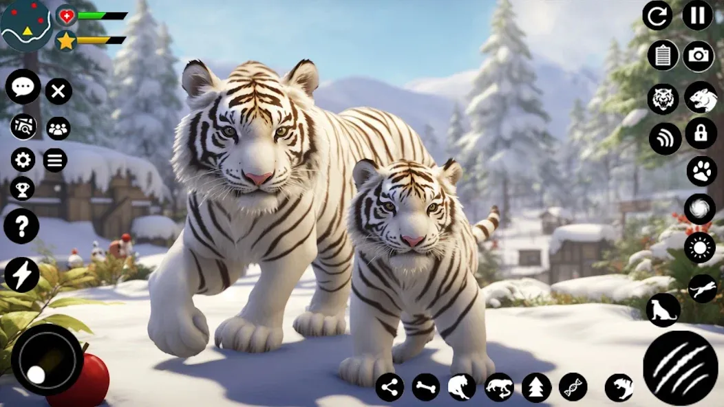 Arctic White Tiger Family Sim [МОД Premium] APK Android Screenshot 5