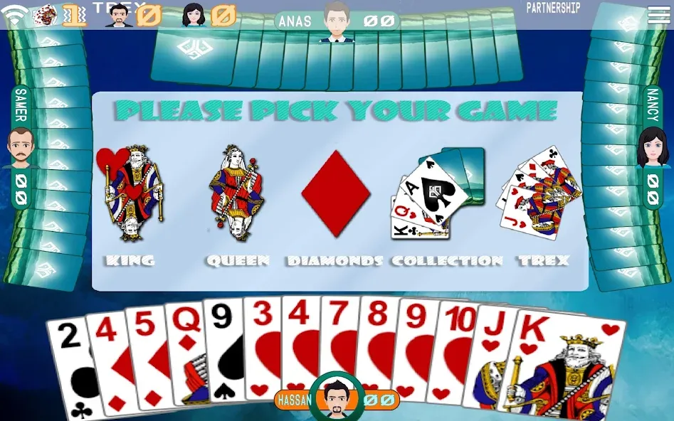 Golden Card Games Tarneeb Trix (Голден Кард Геймс Тарниб Трикс) [МОД Бесконечные монеты] APK Android Screenshot 3