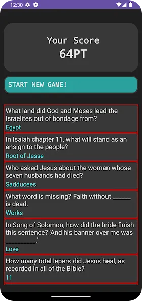Bible Trivia (Библейские загадки) [МОД Много денег] APK Android Screenshot 3