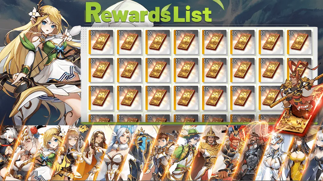 Eternal Heroes : 1088 Draw (Итрнал Хироес) [МОД Mega Pack] APK Android Screenshot 1