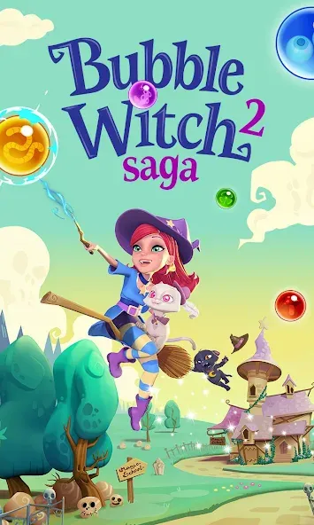 Bubble Witch 2 Saga (Бабл Витч 2 Сага) [МОД Бесконечные монеты] APK Android Screenshot 5