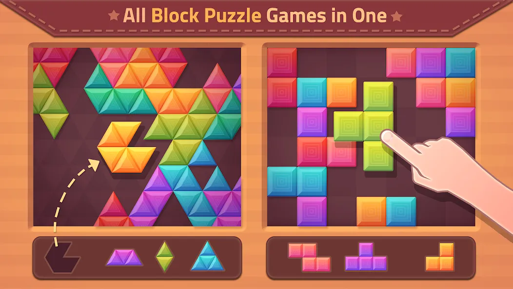 Triangles & Blocks (Полиблок) [МОД Меню] APK Android Screenshot 1