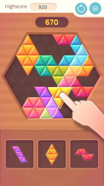 Triangles & Blocks (Полиблок) [МОД Меню] APK Android Screenshot 2