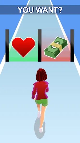 Girl Run 3D - Fun Running Game (девушка бежит) [МОД Меню] APK Android Screenshot 1