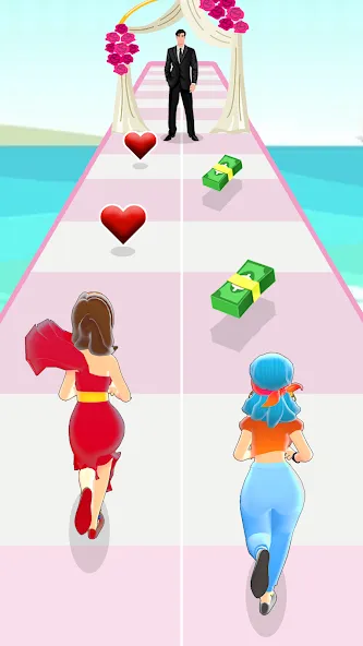 Girl Run 3D - Fun Running Game (девушка бежит) [МОД Меню] APK Android Screenshot 2