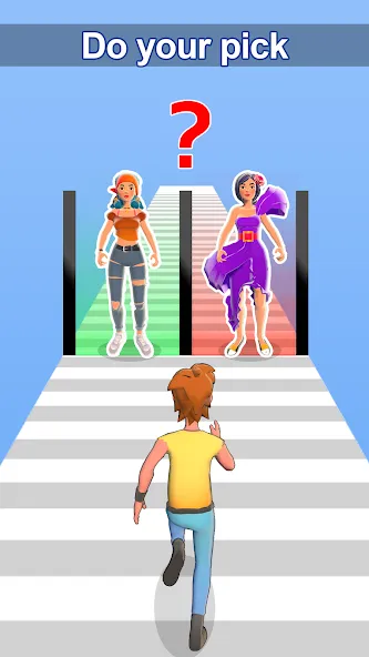Girl Run 3D - Fun Running Game (девушка бежит) [МОД Меню] APK Android Screenshot 3