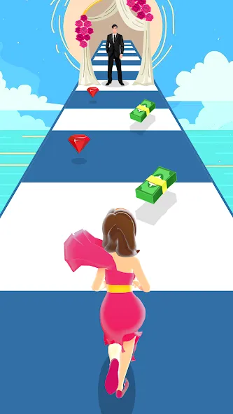 Girl Run 3D - Fun Running Game (девушка бежит) [МОД Меню] APK Android Screenshot 4