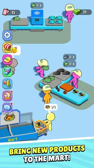 My Fish Mart: Idle Tycoon Game (Мой рыбный магазин) [МОД Все открыто] APK Android Screenshot 5