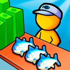 My Fish Mart: Idle Tycoon Game (Мой рыбный магазин) [МОД Все открыто] APK Android