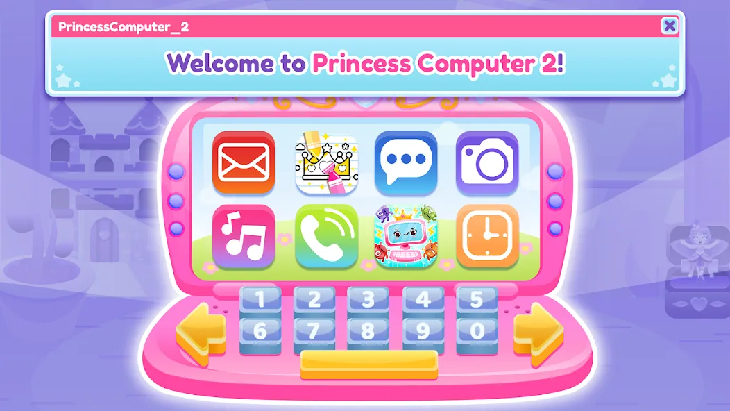 Princess Computer 2 Girl Games [МОД Много денег] APK Android Screenshot 1