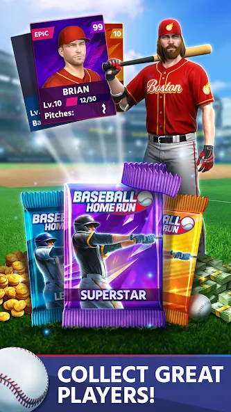 Baseball: Home Run Sports Game (Бейсбол) [МОД Меню] APK Android Screenshot 4