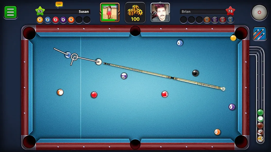 8 Ball Pool (Шаровый Бильярд) [МОД Меню] APK Android Screenshot 1