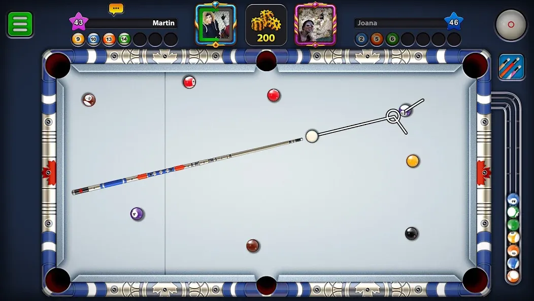 8 Ball Pool (Шаровый Бильярд) [МОД Меню] APK Android Screenshot 3